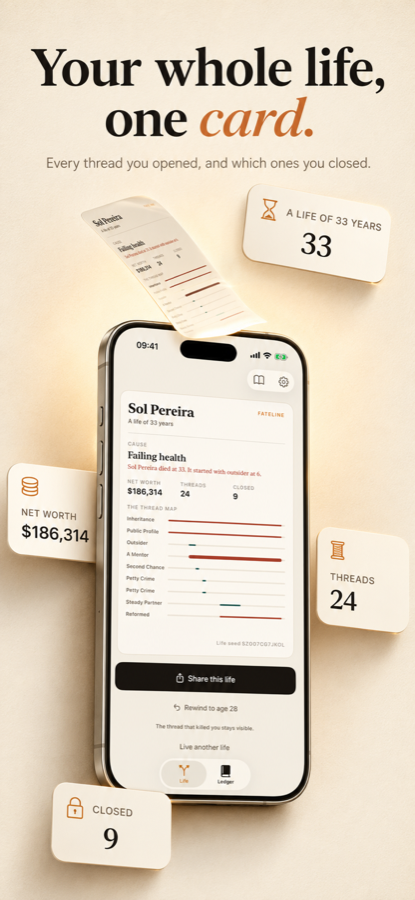 App Store panel: the Legacy Card and its thread map